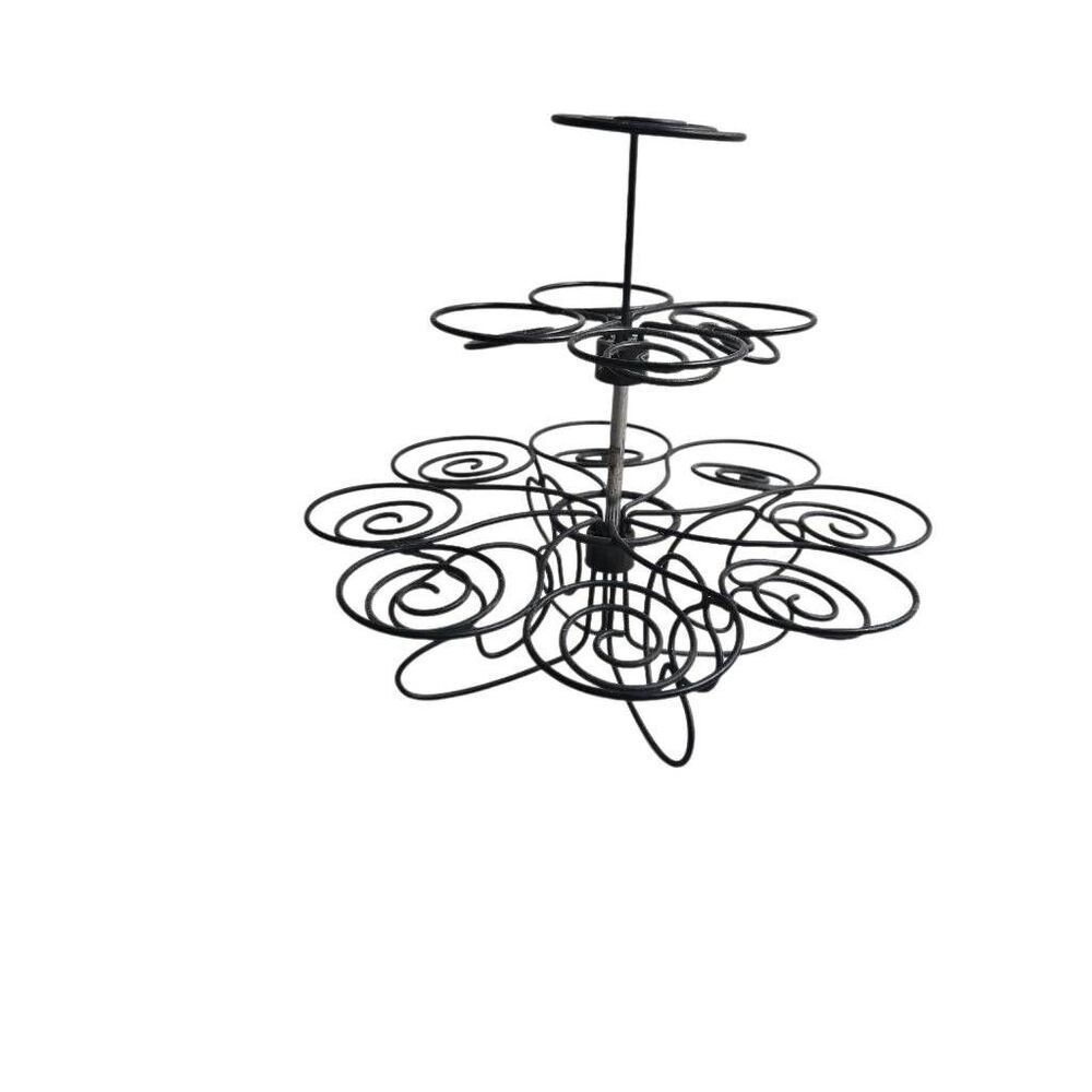 Wilton black metal wire cupcake holder